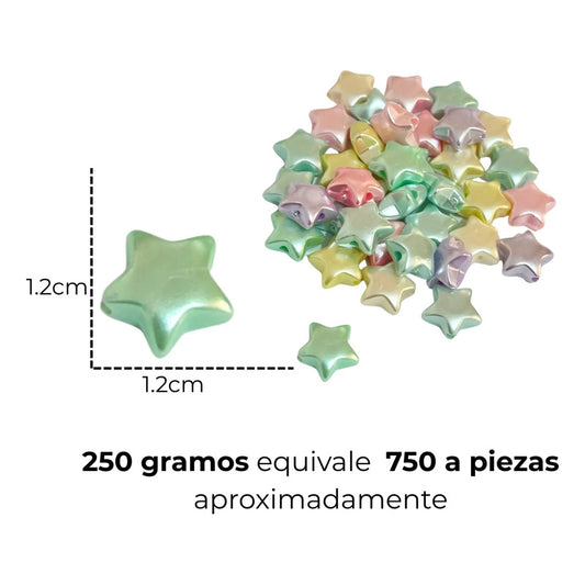 250 Grmos Abalorio Separador Acrílico Cuenca Bisutería Estrella Pastel