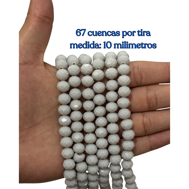 3tiras Cristal Checo Facetado 10mm Abalorio Bisutería 200pcs Gris