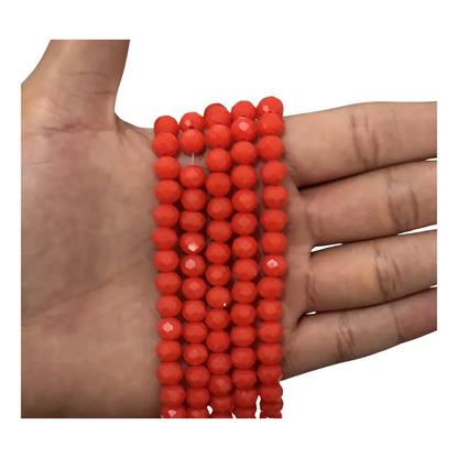 5 Tiras Cristal Checo Facetado 8mm Abalorio Bisutería 325pcs