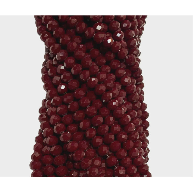 5 Tiras Cristal Checo Facetado 8mm Abalorio Bisutería 325pcs