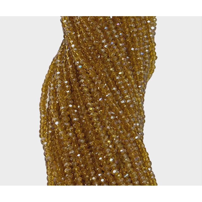 5 Tiras Cristal Checo Facetado 2mm Abalorio Bisutería 700pcs