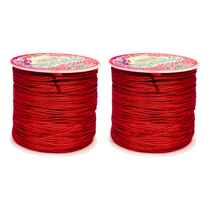 180 Metros-hilo Chino Para Pulseras 0.8mm- 2 Carretes Diy