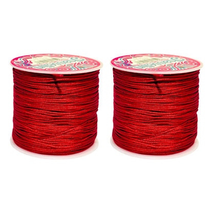 180 Metros-hilo Chino Para Pulseras 0.8mm- 2 Carretes Diy