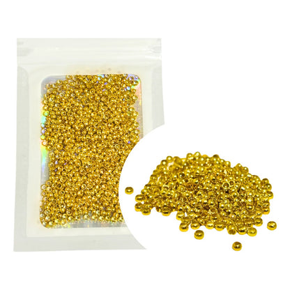 500 Pcs Abalorio Grapa/remache Para Bisuteria 2.5mm Dorado 2.5 Mm