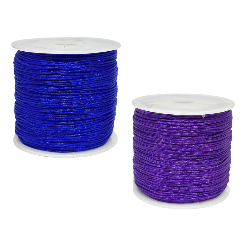 180 Metros-hilo Chino Para Pulseras 0.8mm- 2 Carretes Diy