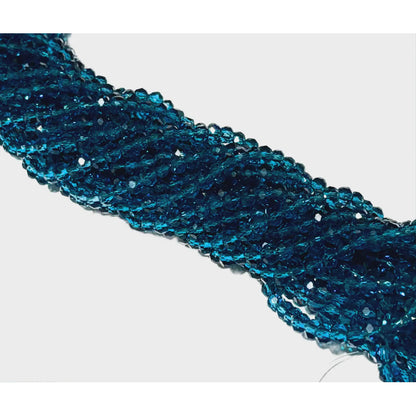 5 Tiras Cristal Checo Facetado 4mm Abalorio Bisutería 600pcs
