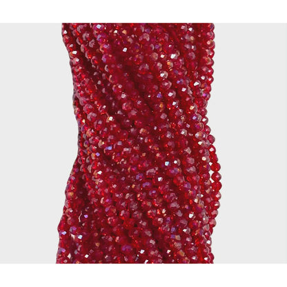 5 Tiras Cristal Checo Facetado 3mm Abalorio Bisutería 650pcs