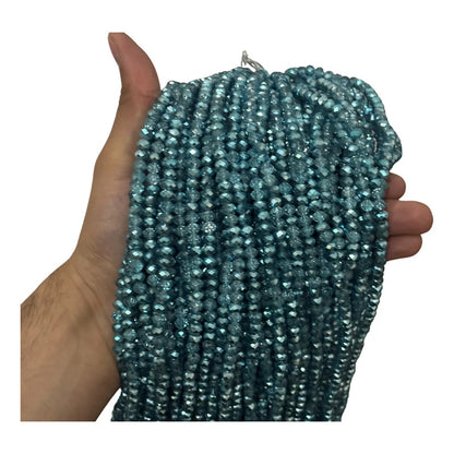 5 Tiras Cristal Checo Facetado 6mm Abalorio Bisutería 450pcs