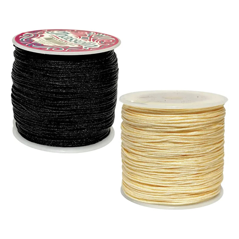 180 Metros-hilo Chino Para Pulseras 0.8mm- 2 Carretes Diy