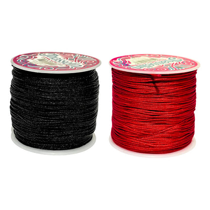 180 Metros-hilo Chino Para Pulseras 0.8mm- 2 Carretes Diy