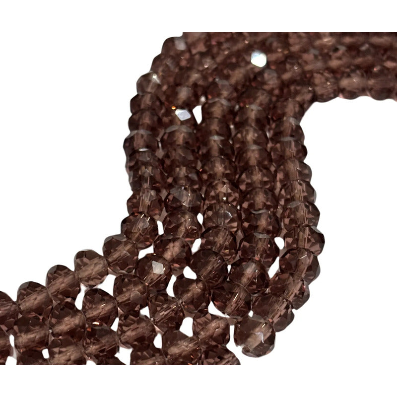 5 Tiras Cristal Checo Facetado 8mm Abalorio Bisutería 325pcs