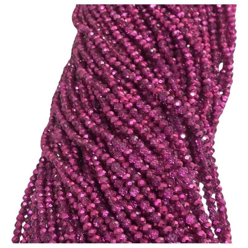 5 Tiras Cristal Checo Facetado 6mm Abalorio Bisutería 450pcs