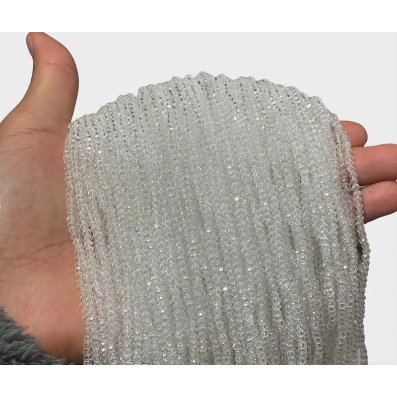 5 Tiras Cristal Checo Facetado 2mm Abalorio Bisutería 700pcs
