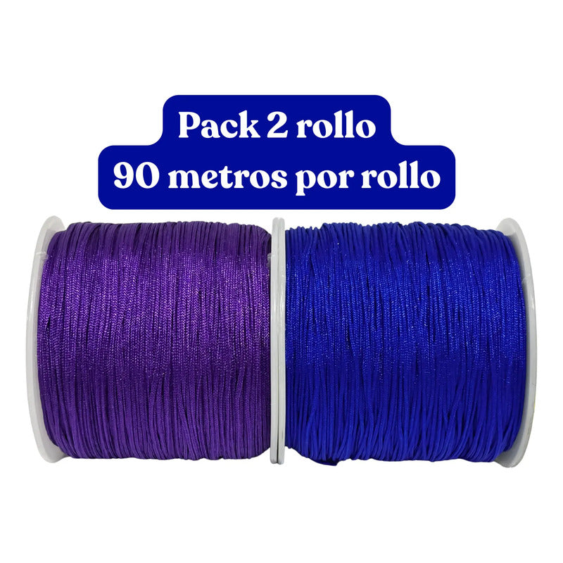 180 Metros-hilo Chino Para Pulseras 0.8mm- 2 Carretes Diy