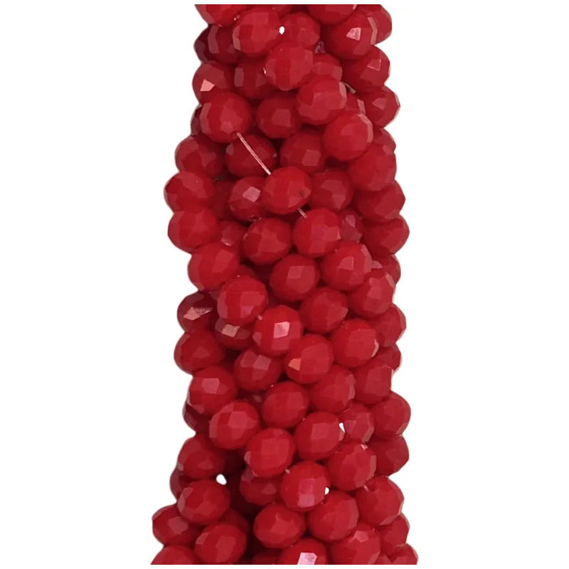 5 Tiras Cristal Checo Facetado 8mm Abalorio Bisutería 325pcs