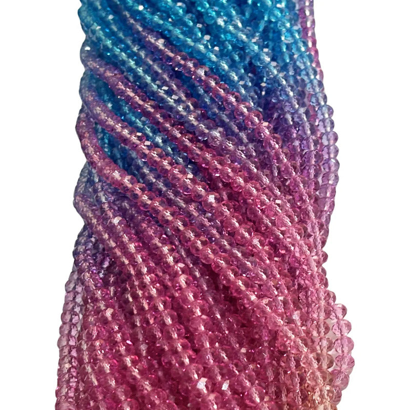 5 Tiras Cristal Checo Facetado 6mm Abalorio Bisutería 450pcs