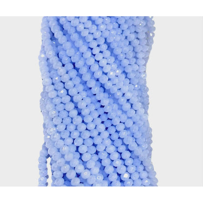 5 Tiras Cristal Checo Facetado 4mm Abalorio Bisutería 600pcs