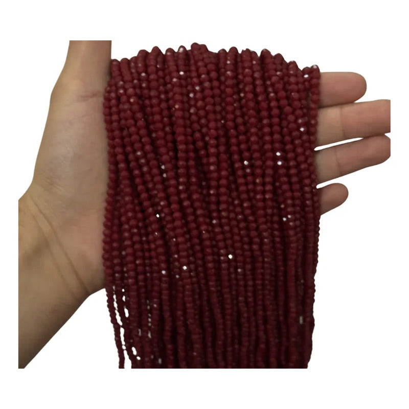 5 Tiras Cristal Checo Facetado 4mm Abalorio Bisutería 600pcs