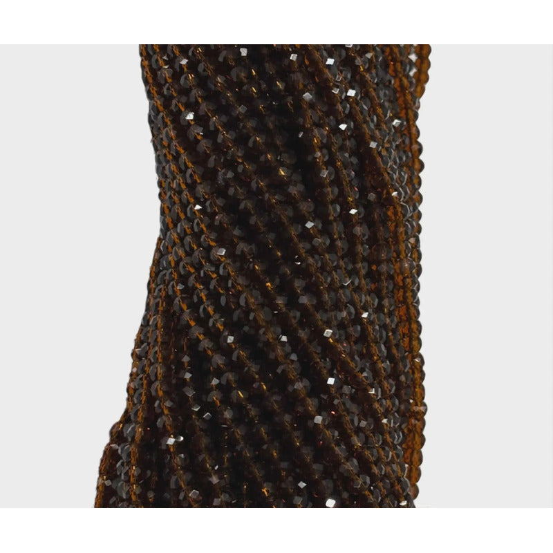 5 Tiras Cristal Checo Facetado 4mm Abalorio Bisutería 600pcs