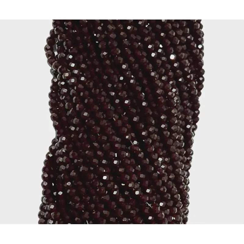 5 Tiras Cristal Checo Facetado 4mm Abalorio Bisutería 600pcs Vino