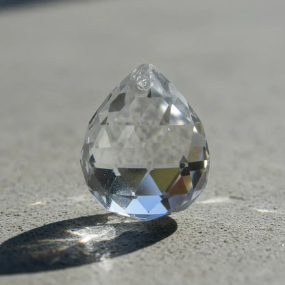 10 Pcs Bola Cristal Facetada Feng Shui Energetica Esfera 2.5cm-transparente