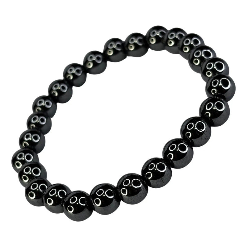 Pulsera Acerina Cuarzo Hemática Elegante Unisex 0.8mm Acerina