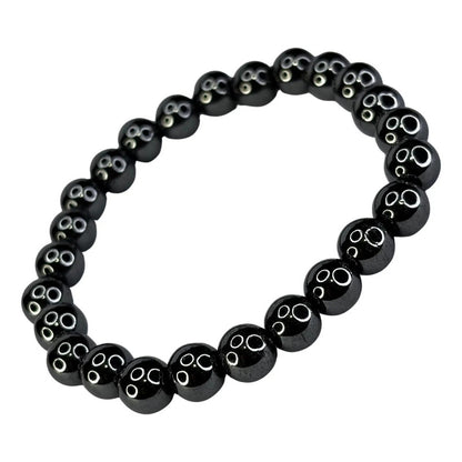 Pulsera Acerina Cuarzo Hemática Elegante Unisex 0.8mm Acerina