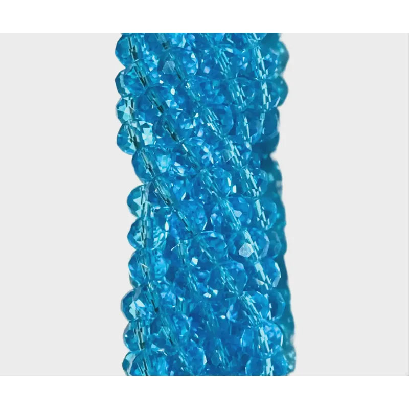 5 Tiras Cristal Checo Facetado 6mm Abalorio Bisutería 450pcs