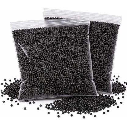 50 Gramos Chaquira Calibrada 12/0 Abalorio Bisutería 2mm Negro