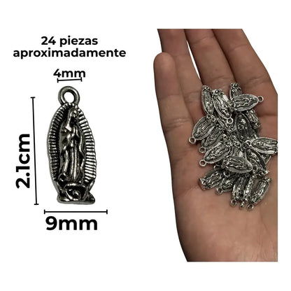 Dije Virgen De Guadalupe Doble Cara 50 Grms Plateado