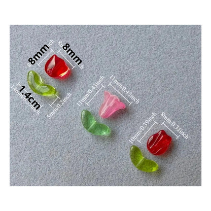10 Pares Separador De Vidrio En Forma De Flor Para Pulseras