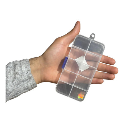 Set 10 Piezas Estuche Organizador Acrílico Caja Multiusos Transparente