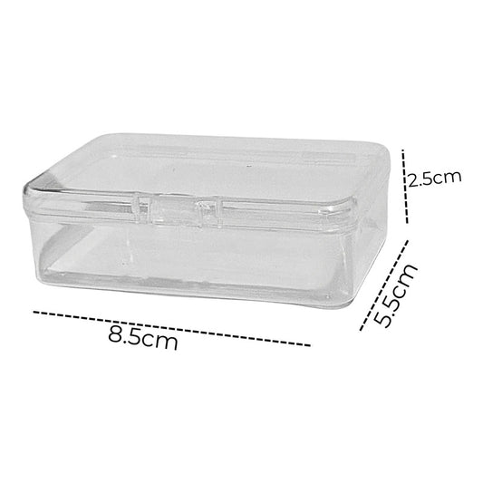 Pack 6 Cajas Organizadoras Plásticas Transparentes Con Tapa Transparente
