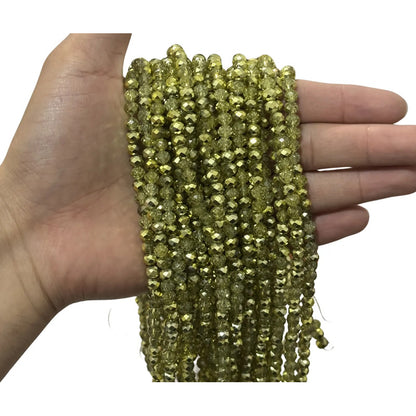 5 Tiras Cristal Checo Facetado 6mm Abalorio Bisutería 450pcs