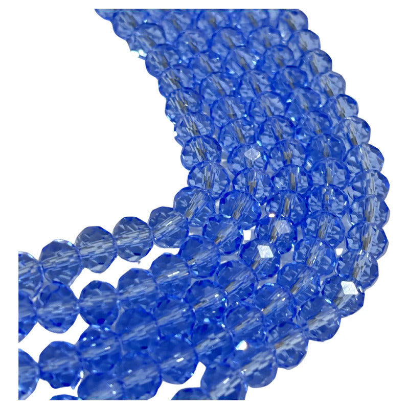 5 Tiras Cristal Checo Facetado 8mm Abalorio Bisutería 325pcs