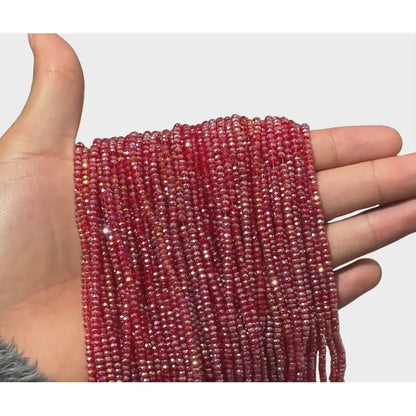 5 Tiras Cristal Checo Facetado 2mm Abalorio Bisutería 700pcs