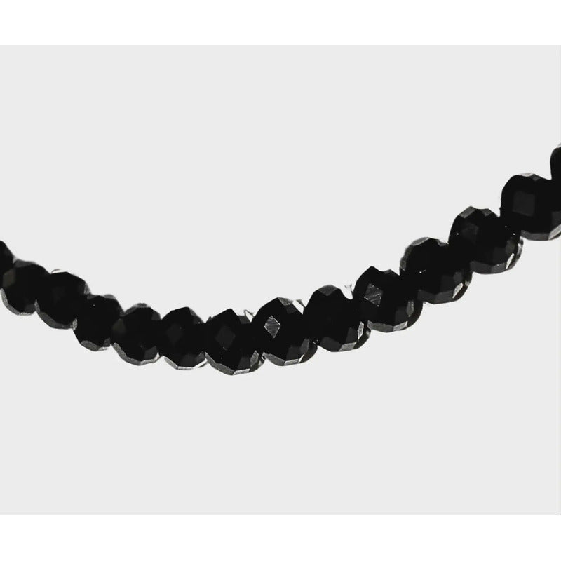 5 Tiras Cristal Checo Facetado 6mm Abalorio Bisutería 450pcs Negro