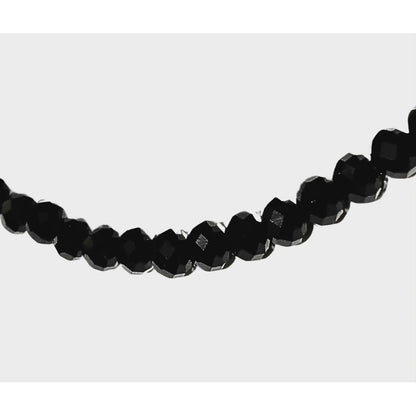 5 Tiras Cristal Checo Facetado 6mm Abalorio Bisutería 450pcs Negro