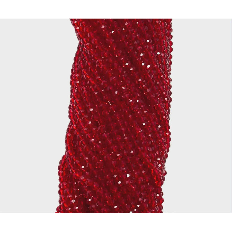 5 Tiras Cristal Checo Facetado 3mm Abalorio Bisutería 650pcs