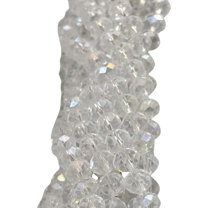 5 Tiras Cristal Checo Facetado 8mm Abalorio Bisutería 325pcs