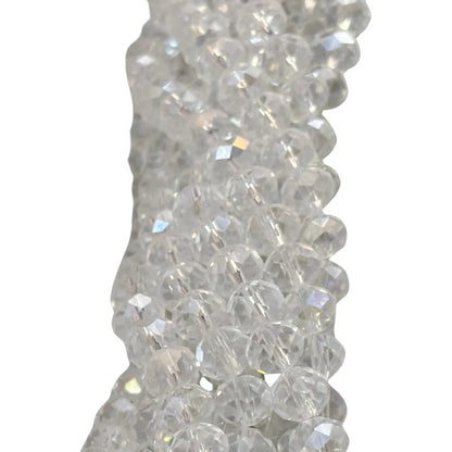 5 Tiras Cristal Checo Facetado 8mm Abalorio Bisutería 325pcs