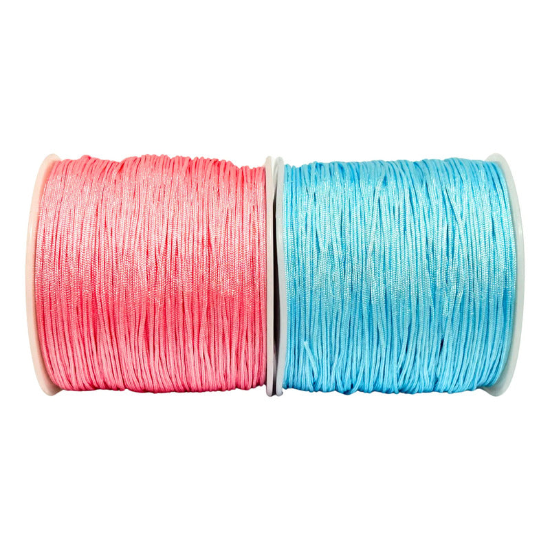 180 Metros-hilo Chino Para Pulseras 0.8mm- 2 Carretes Diy