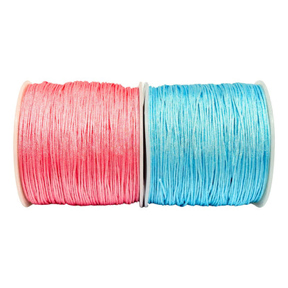 180 Metros-hilo Chino Para Pulseras 0.8mm- 2 Carretes Diy