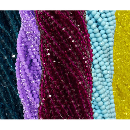 5 Tiras Cristal Checo Facetado 6mm Abalorio Bisutería 450pcs