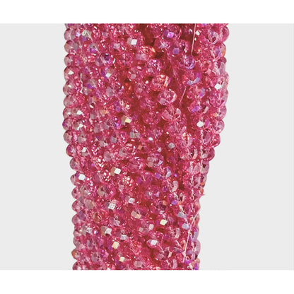 5 Tiras Cristal Checo Facetado 8mm Abalorio Bisutería 325pcs
