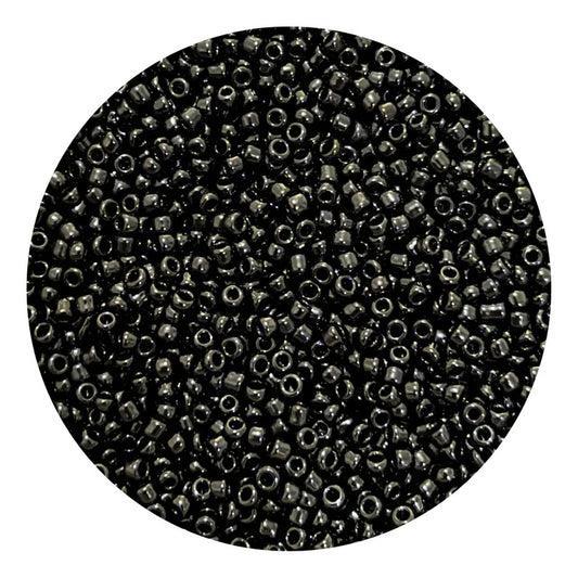 50 Gramos Chaquira Calibrada 12/0 Abalorio Bisutería 2mm Negro