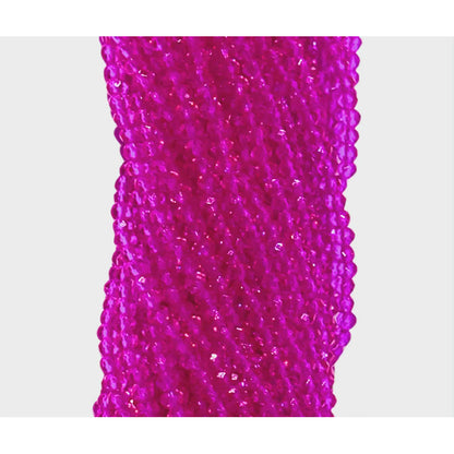 5 Tiras Cristal Checo Facetado 3mm Abalorio Bisutería 650pcs Fiusha Transparente