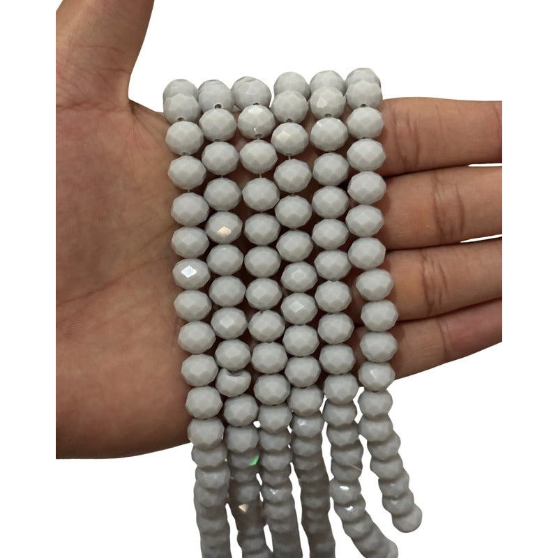 3tiras Cristal Checo Facetado 10mm Abalorio Bisutería 200pcs Gris