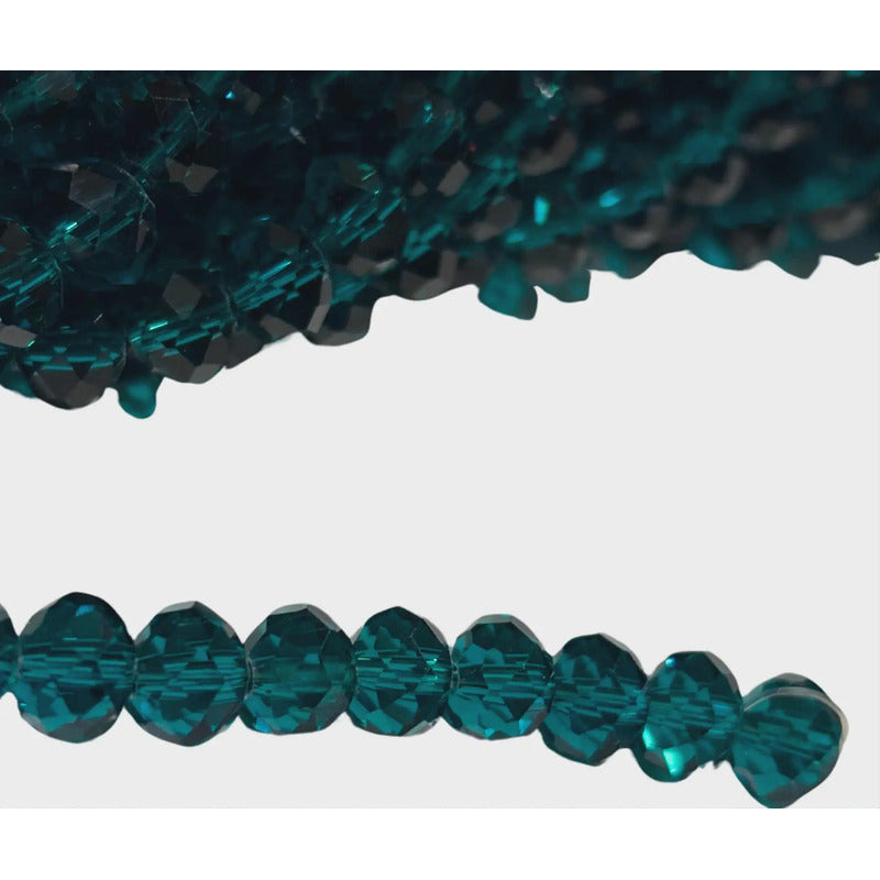 5 Tiras Cristal Checo Facetado 8mm Abalorio Bisutería 325pcs