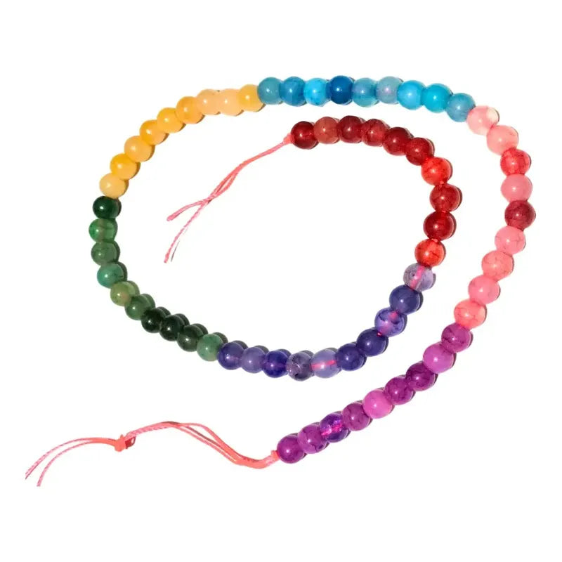 Ágata Piedra Tallada 8mm Con Orificio Para Pulseras